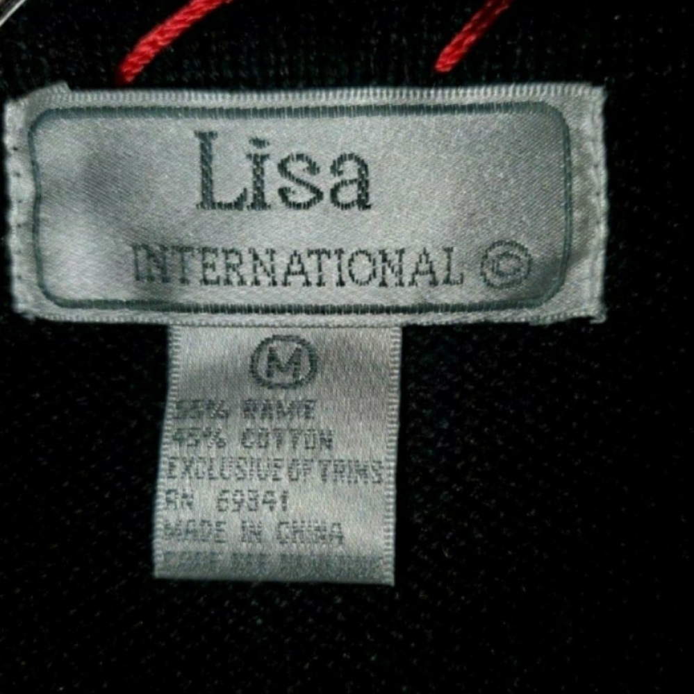 Lisa International Vintage Snowman Christmas Vest size medium - Picture 4 of 4